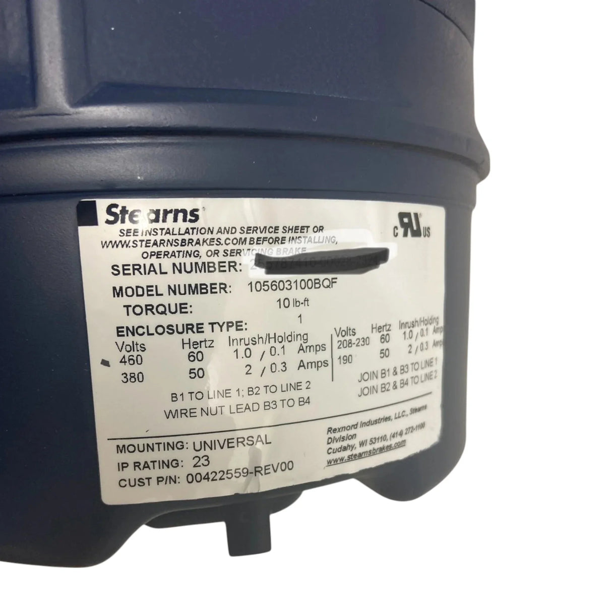 116766.00 Genuine Leeson Three Phase Brake Motor - Truck To Trailer