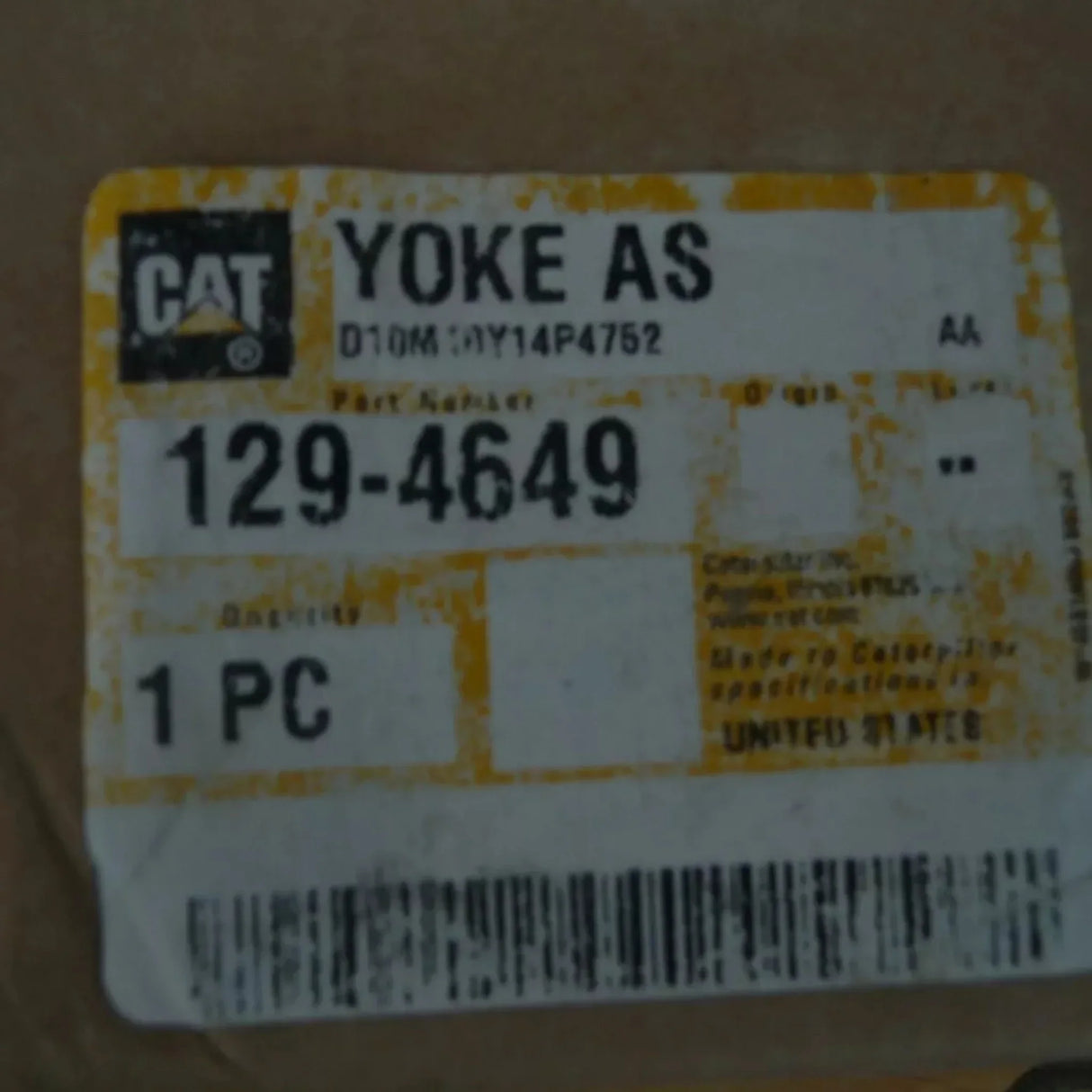 129-4649 Caterpillar Yoke - Truck To Trailer