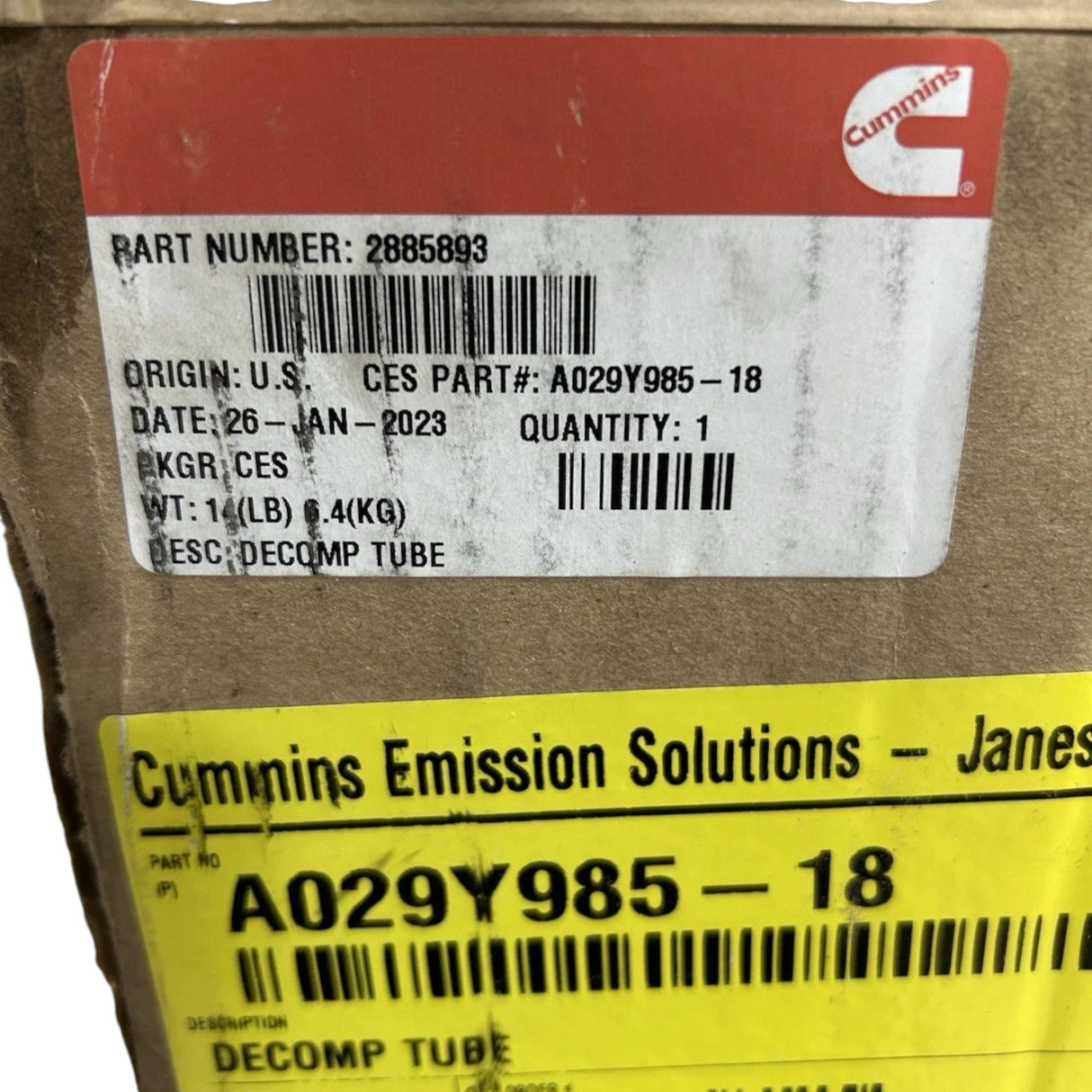 2880294 Genuine Cummins Decompositio Reactor