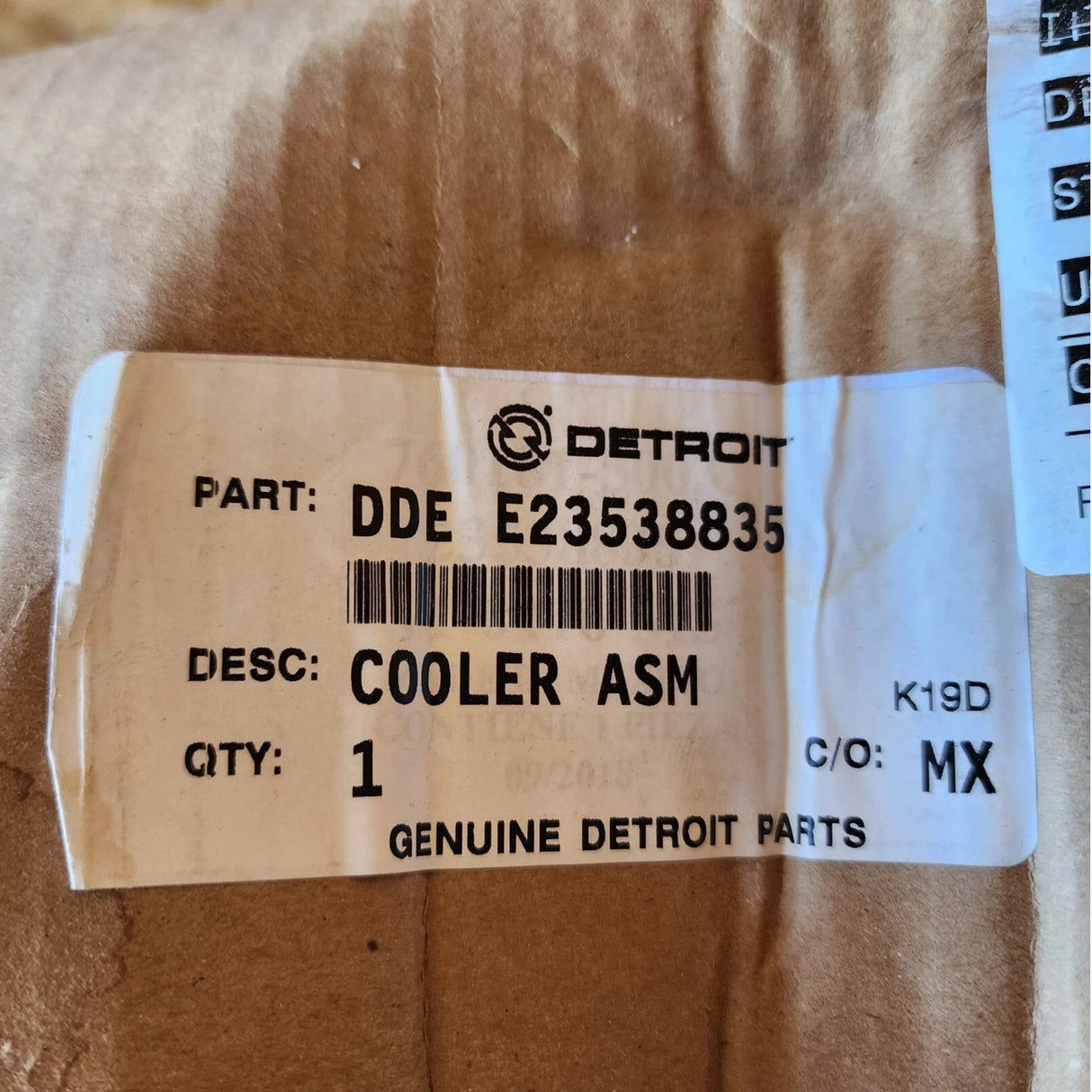 E23538835 Genuine Detroit Diesel EGR Cooler Asm