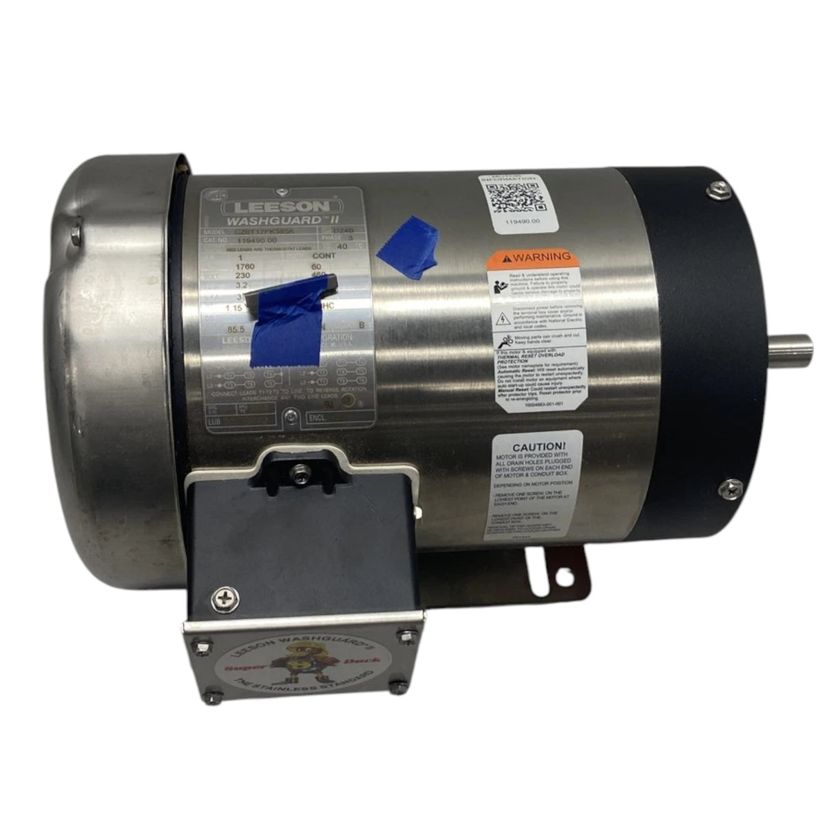 119490.00 Leeson Stainless Washdown Motor