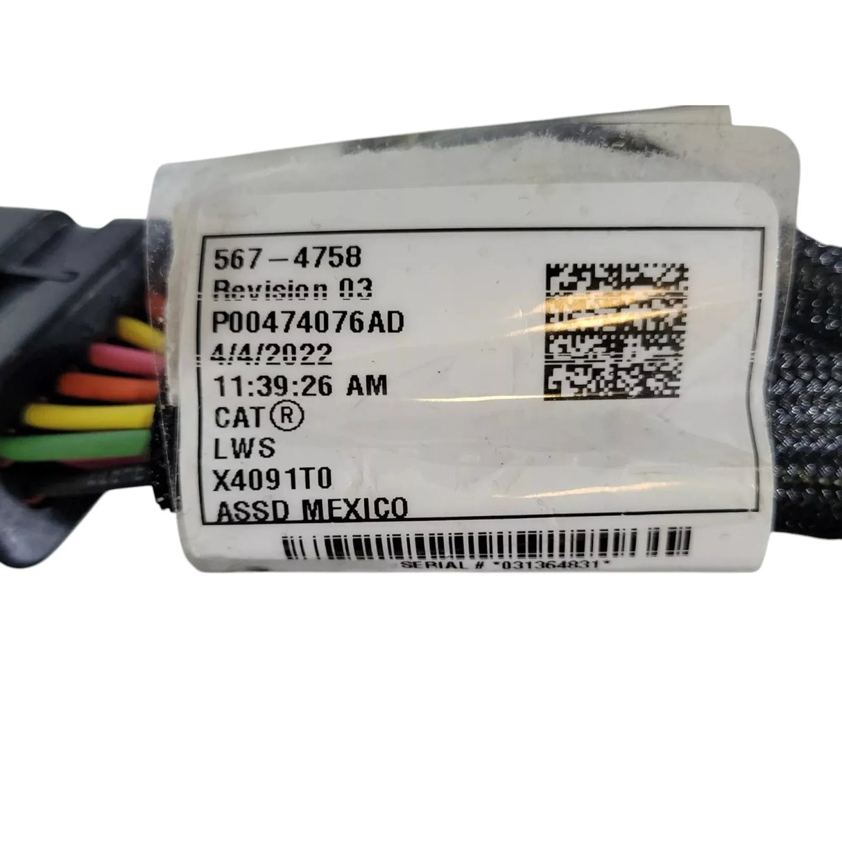 567-4758 Caterpillar Industrial Engine Wiring Harness - Truck To Trailer