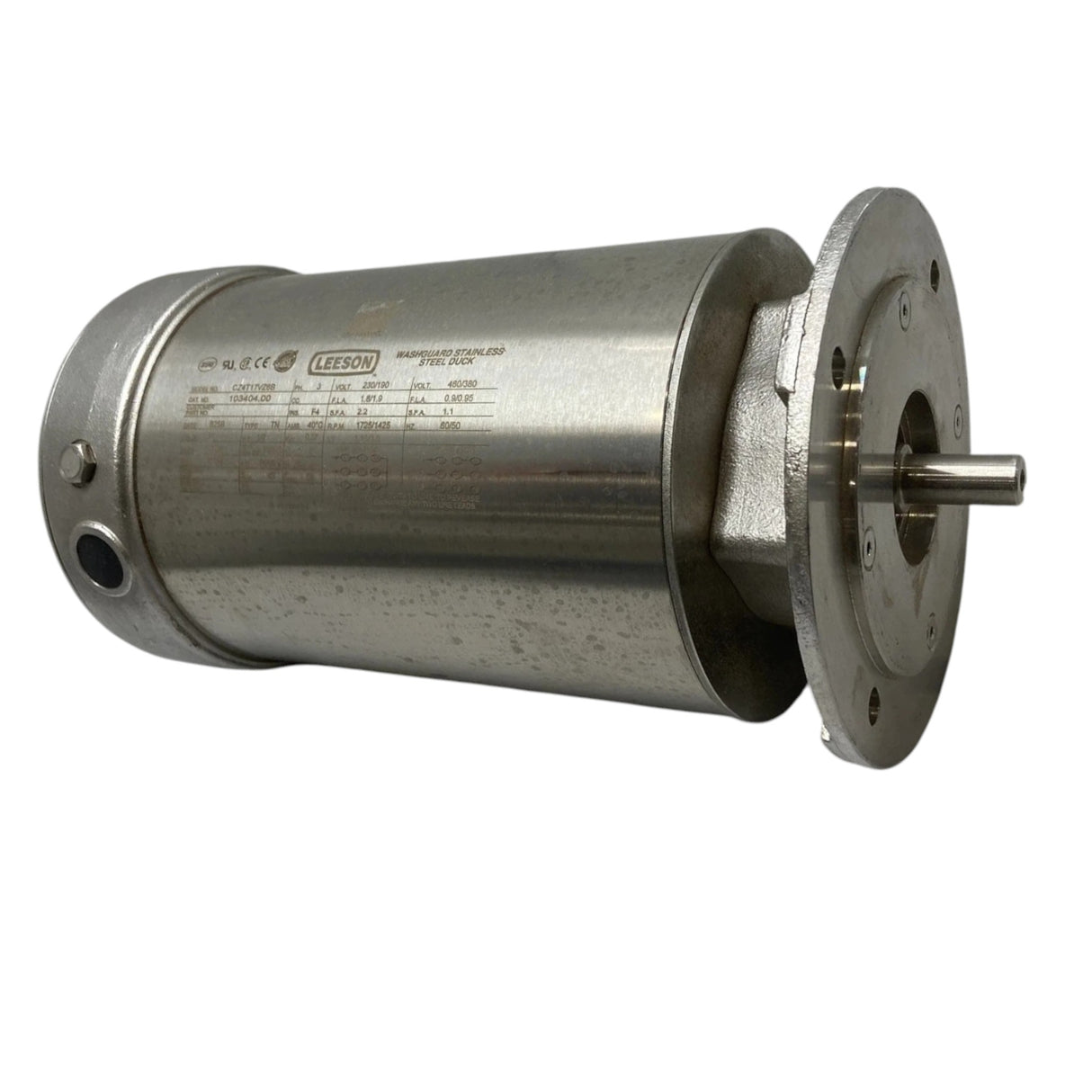 103404.00 Genuine Leeson Washdown Duty Motor