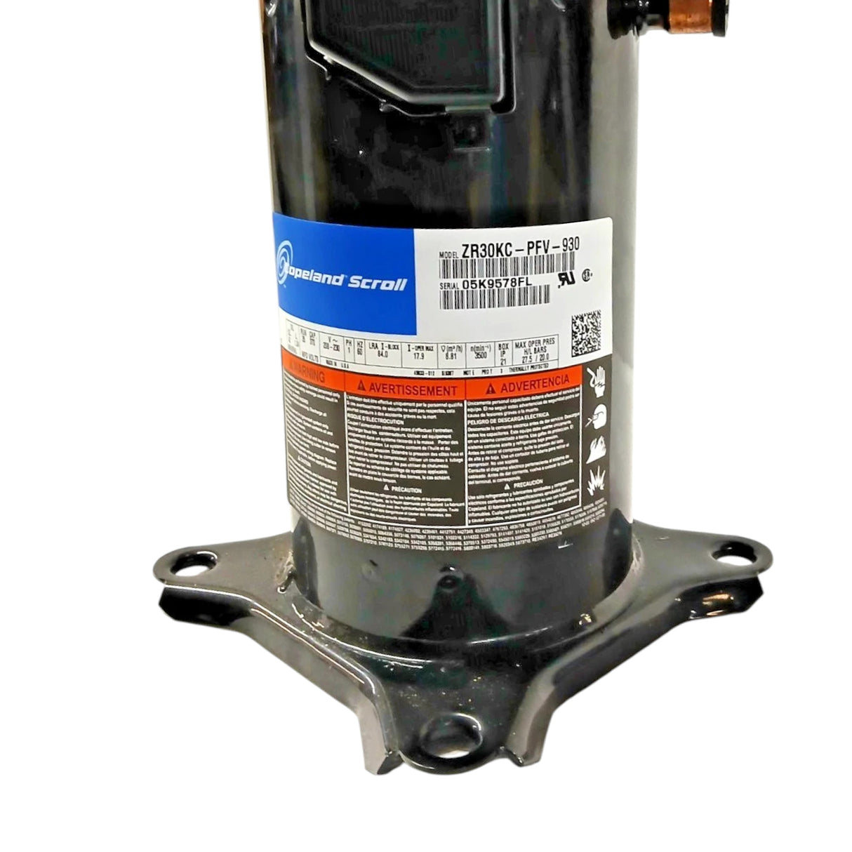 ZR30K3PFV930 Copeland Scroll Compressor