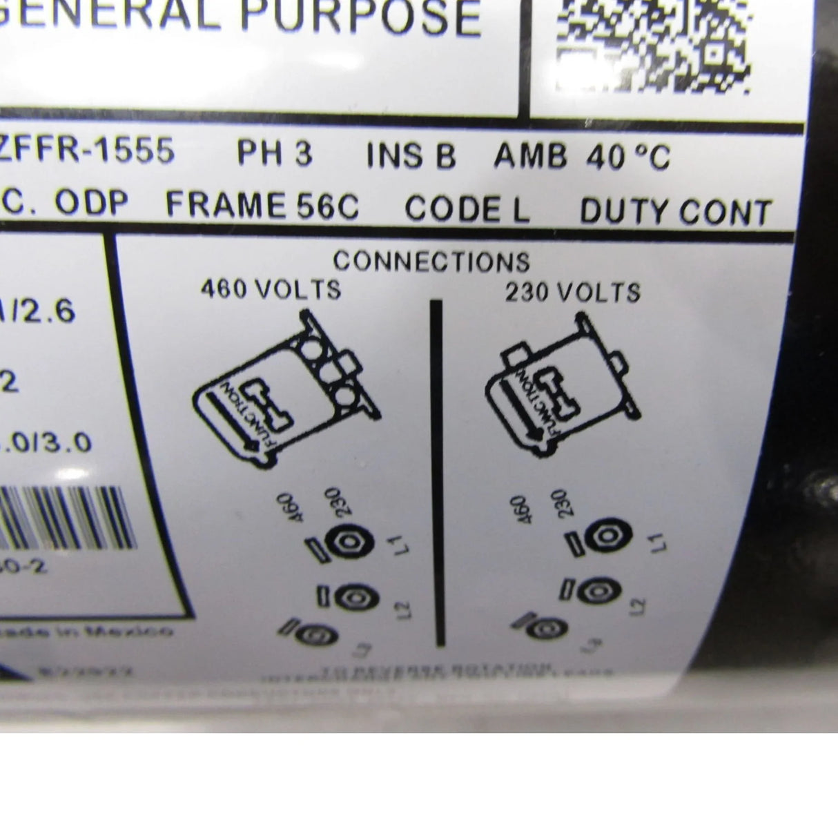 274230-2 Hobart Dishwasher Pump Motor 240V - Truck To Trailer