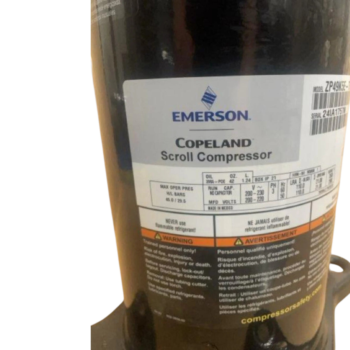 ZP49K5ETF5130 Copeland Scroll Compressor