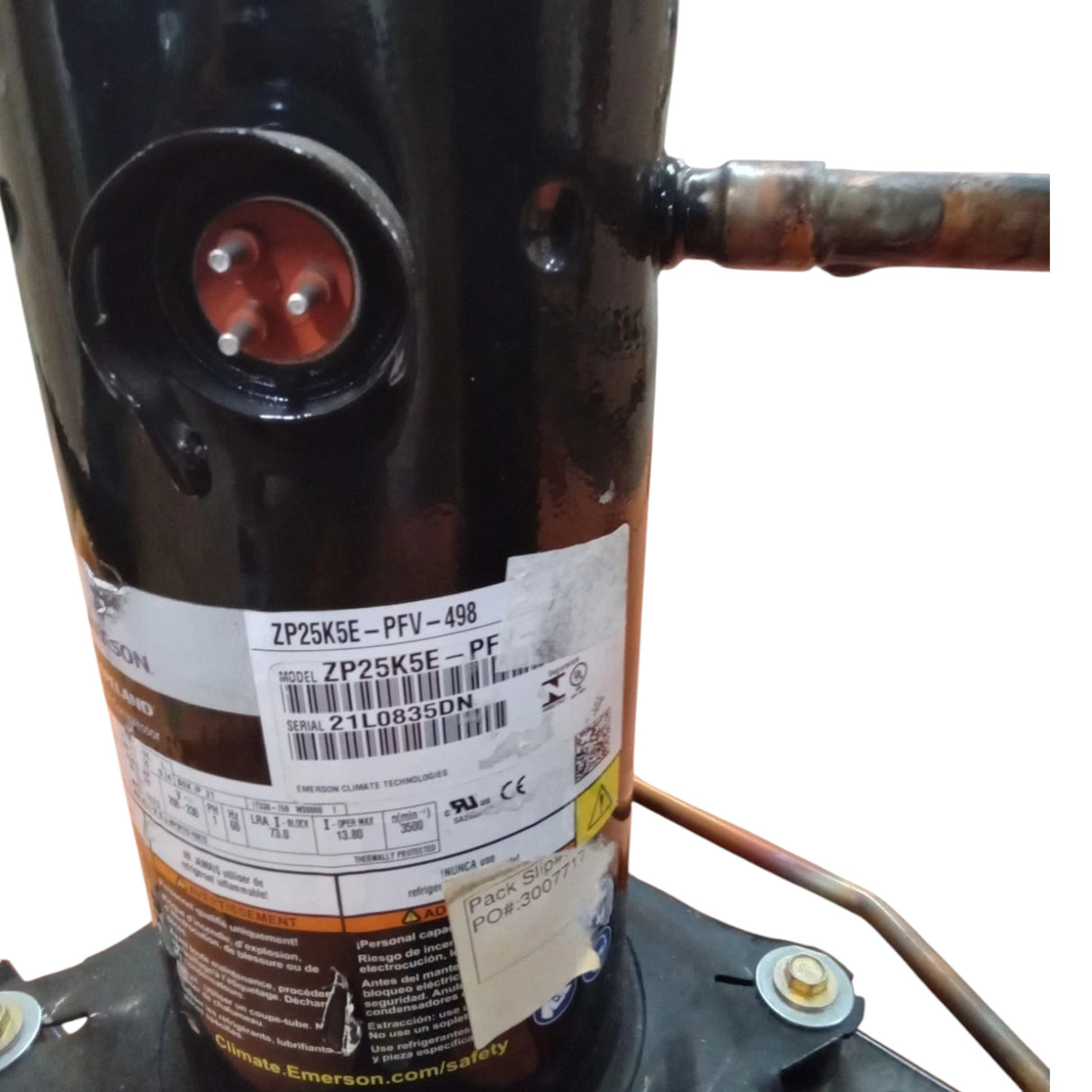 ZP25K5EPFV498 Genuine Copeland Scroll Compressor