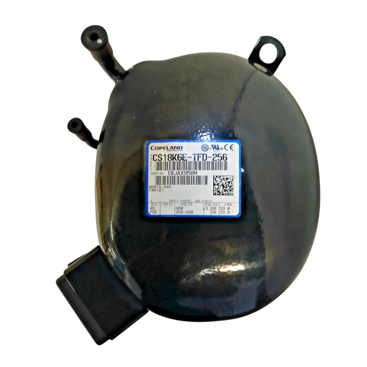 CS18K6ETFD256 Copeland Hermetic Reciprocating Compressor