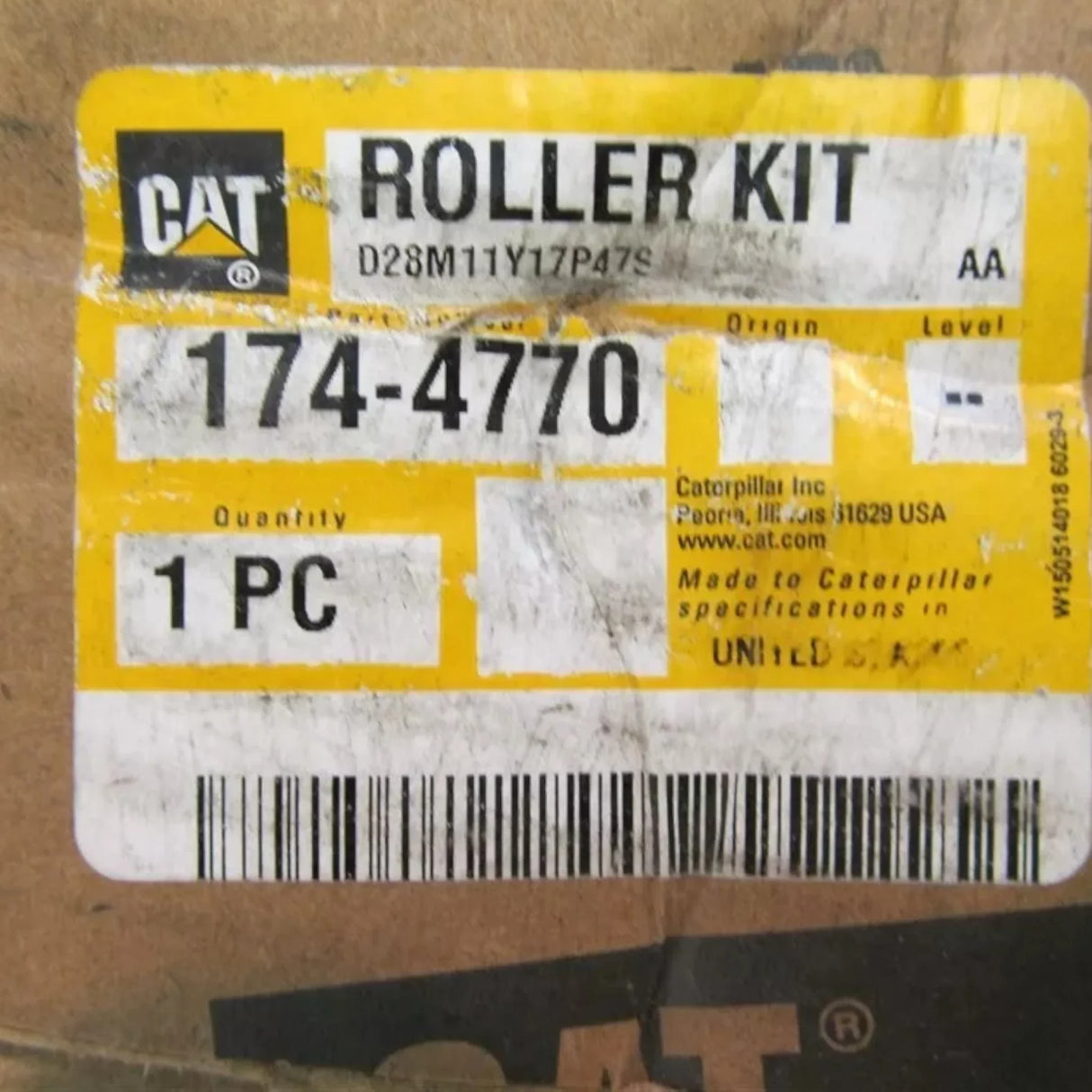 174-4770 Genuine Caterpillar Fleet Roller - Truck To Trailer