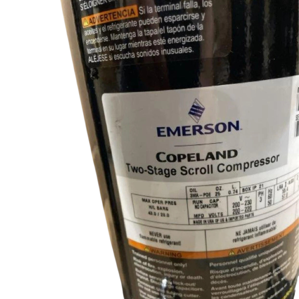 ZPS20K5E-TF5-130 Genuine Copeland Scroll Compressor