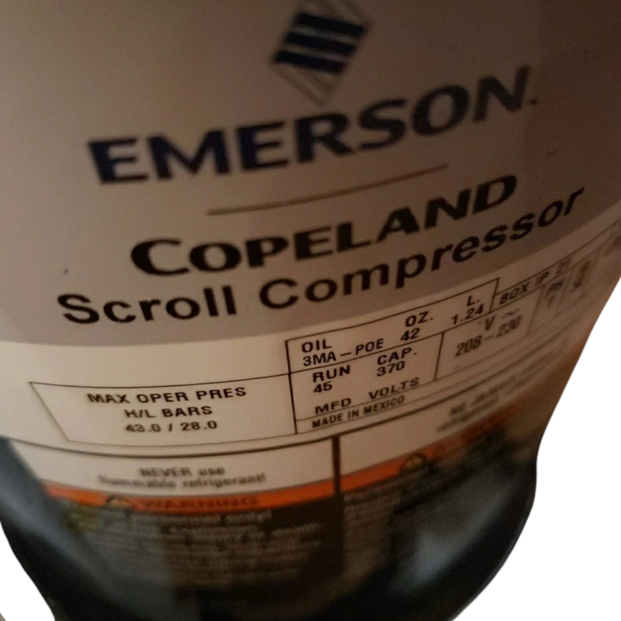 ZP34K5EPFV830 Genuine Copeland Scroll Compressor