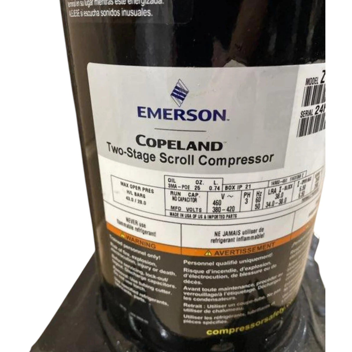 ZPS30K5ETFD130 Copeland Scroll Compressor