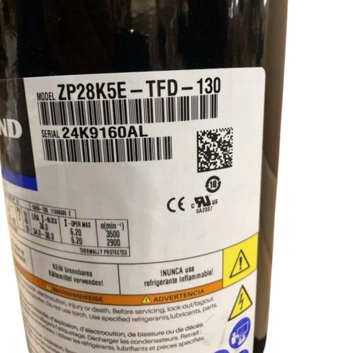 ZP28K5E-TFD-130 Copeland Scroll Compressor