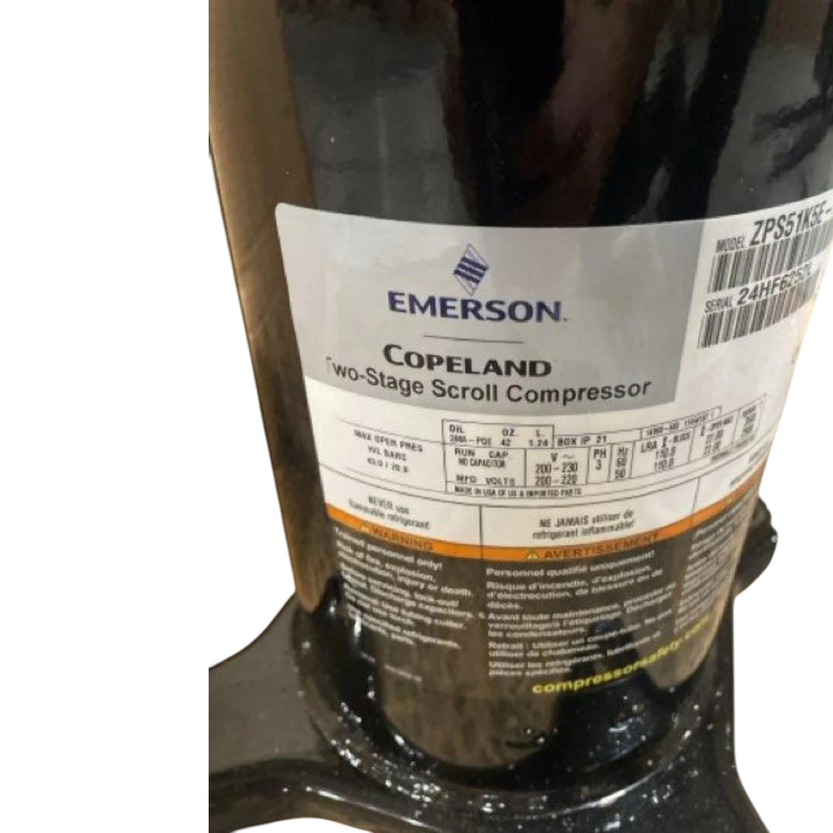 ZPS51K5ETF5130 Genuine Copeland Scroll Compressor