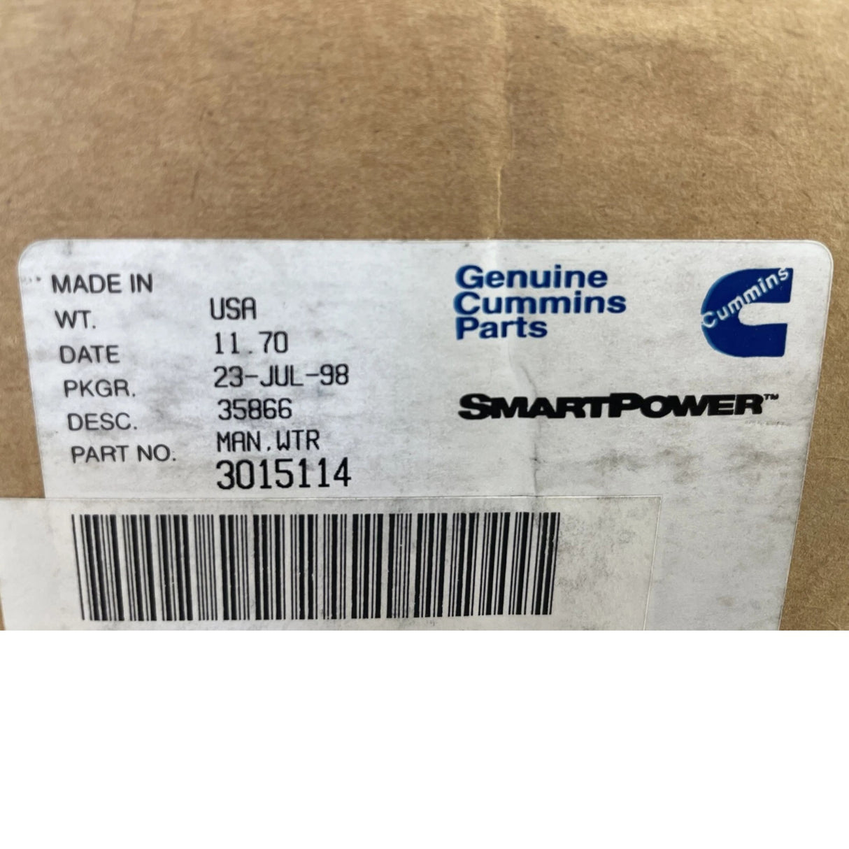 3015114 Genuine Cummins Water Manifold