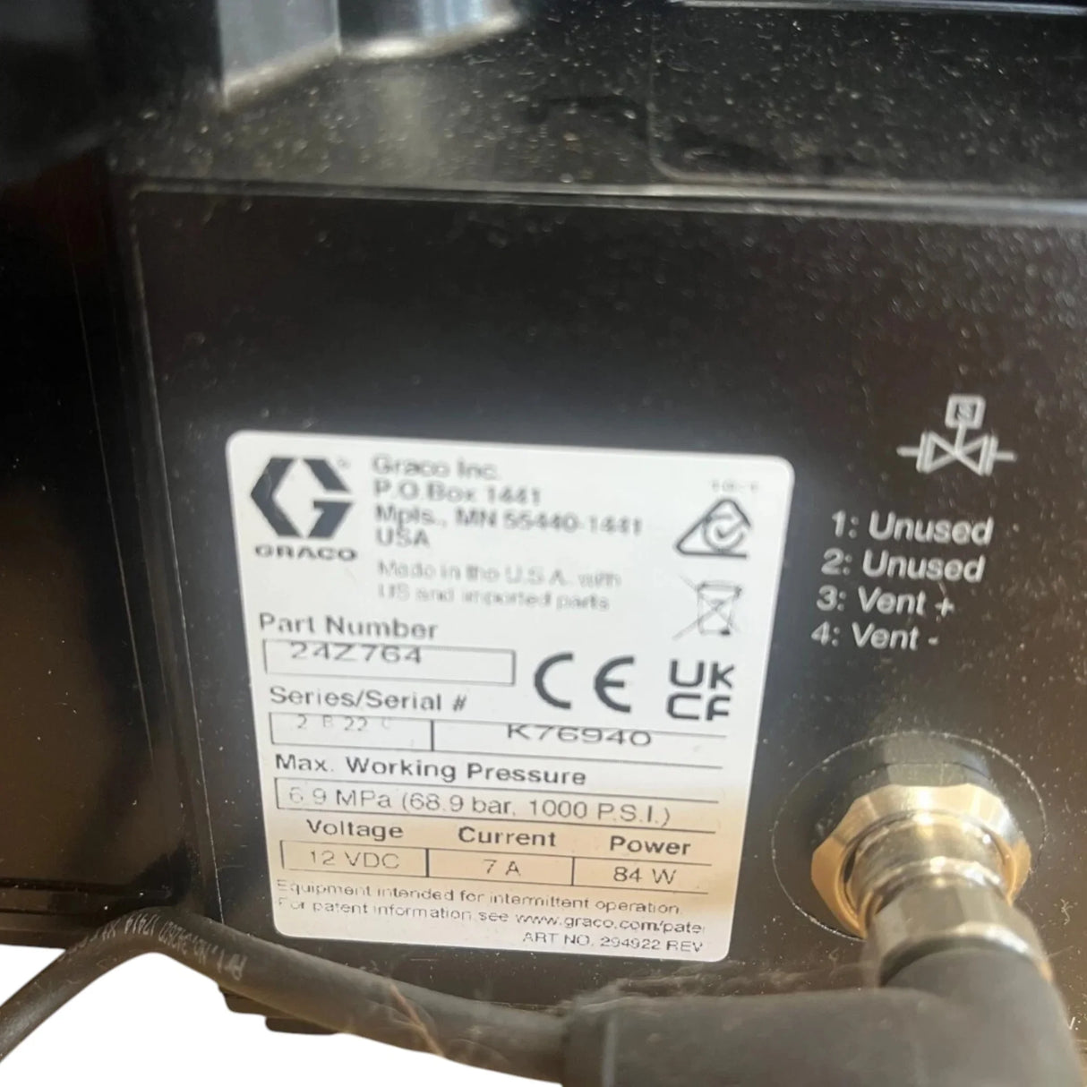 24Z764 Graco Grease Jockey Electric Pump 12V - Truck To Trailer