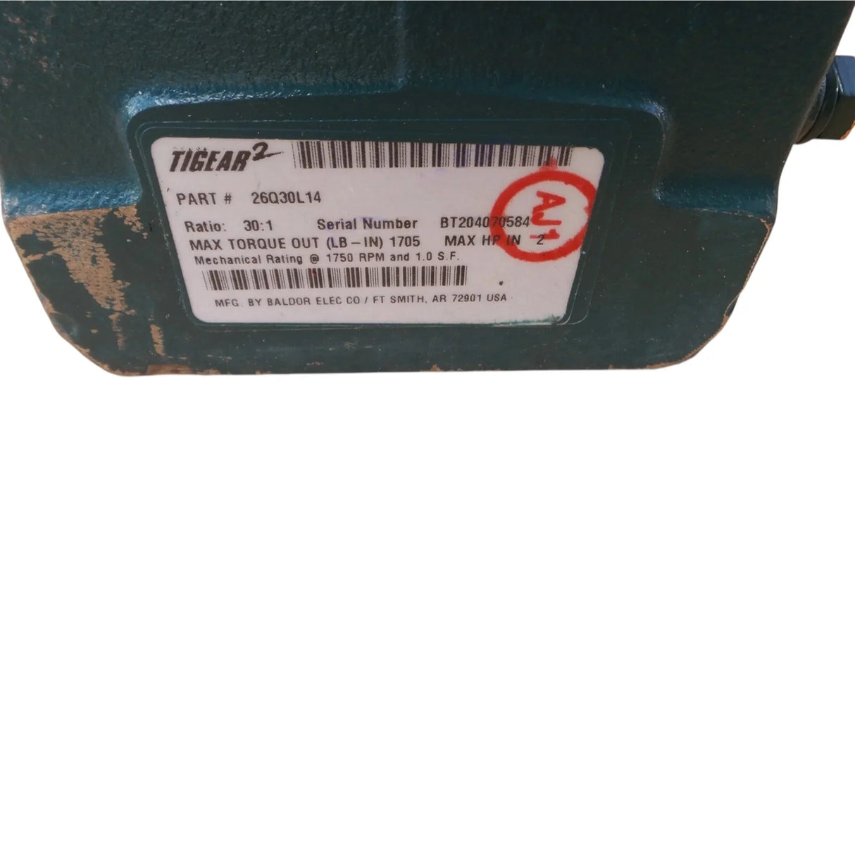 26Q30L14 Dodge Right Angle Worm Gear Speed Reducer - Truck To Trailer