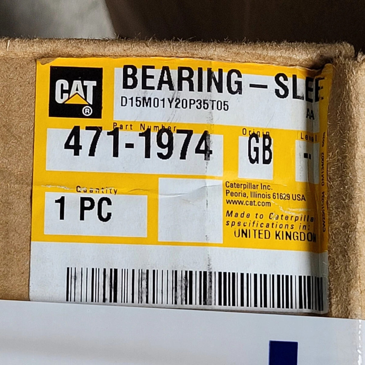 471-1974 Genuine CAT Sleeve Bearing