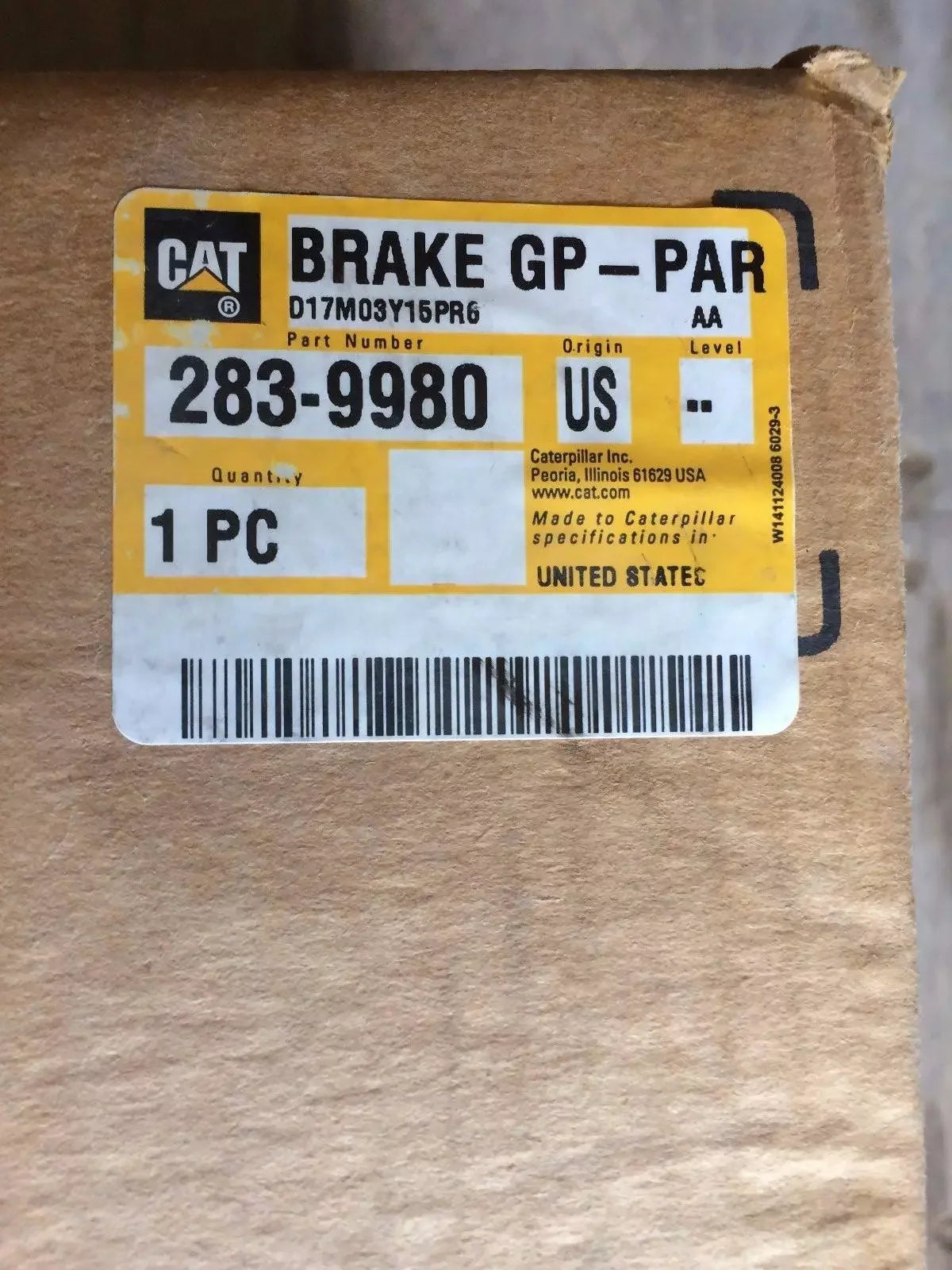 283-9980 Caterpillar Parking Brake Group - Truck To Trailer