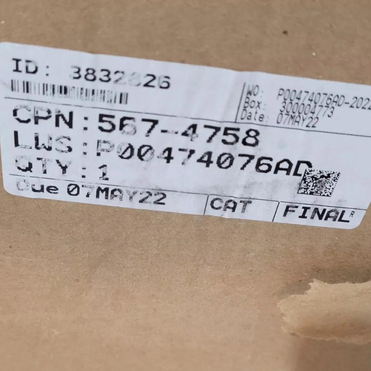 567-4758 Caterpillar Industrial Engine Wiring Harness - Truck To Trailer