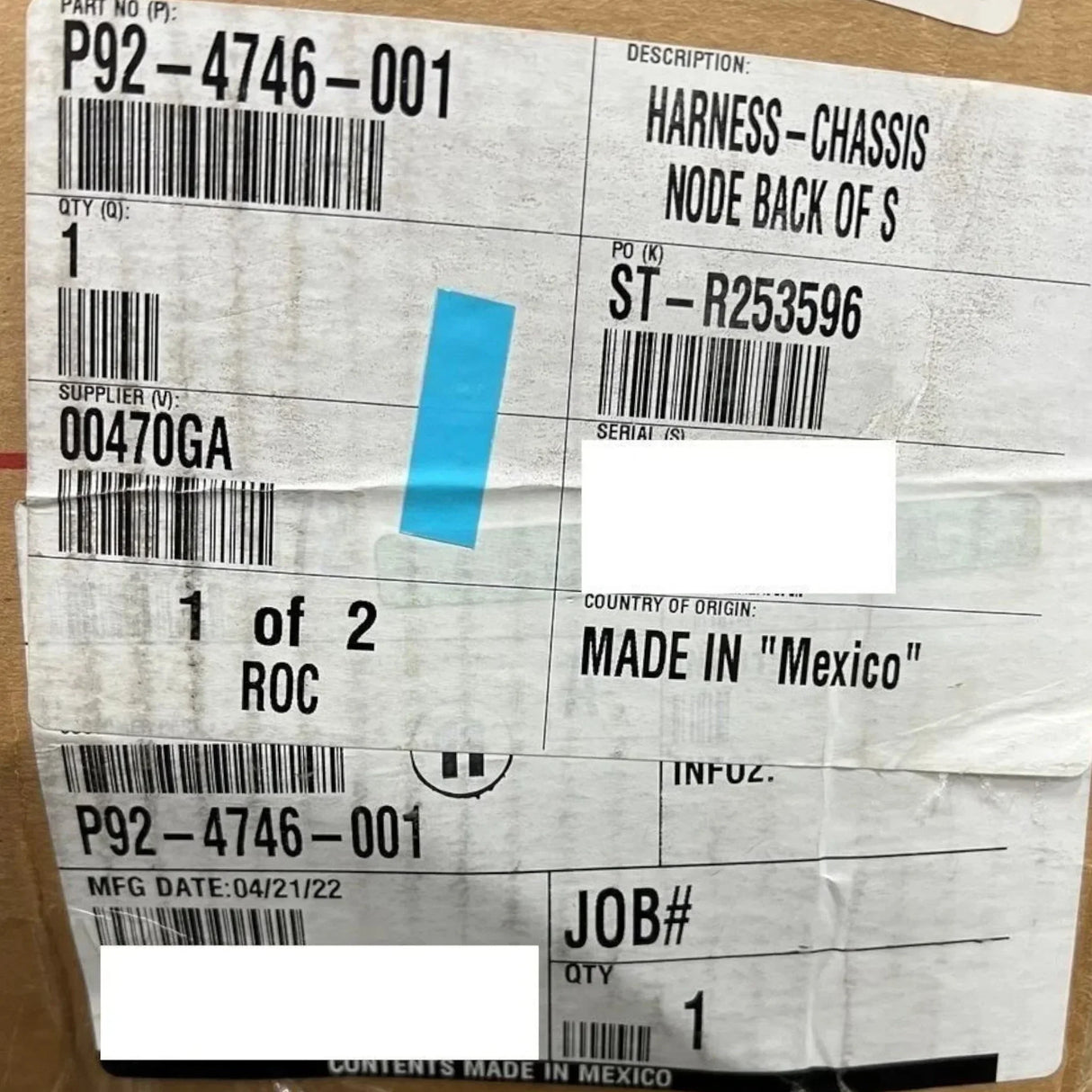 P924746001 Paccar Chassis Wiring Harness - Truck To Trailer