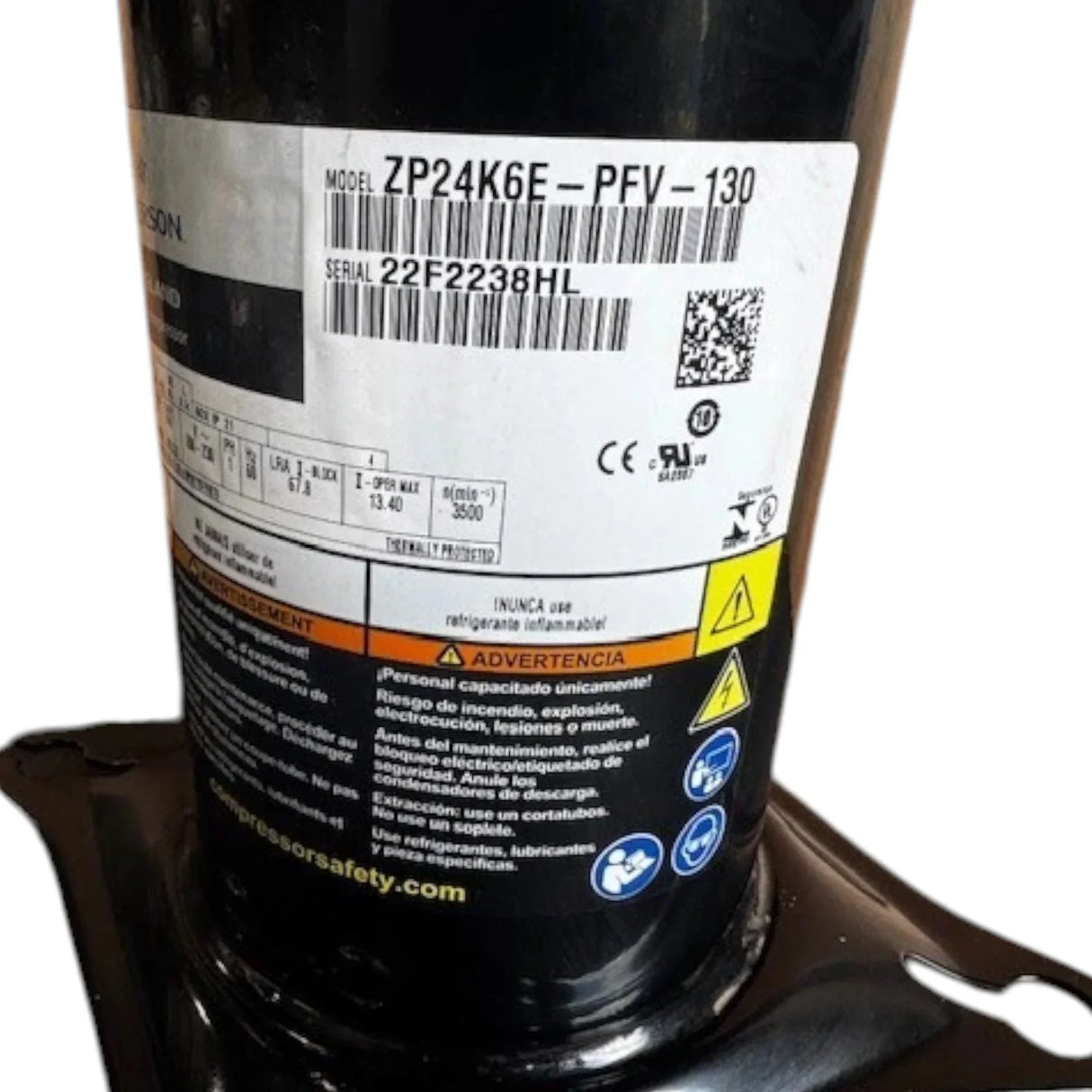 ZP24K6E-PFV-130 Copeland Scroll Compressor - Truck To Trailer