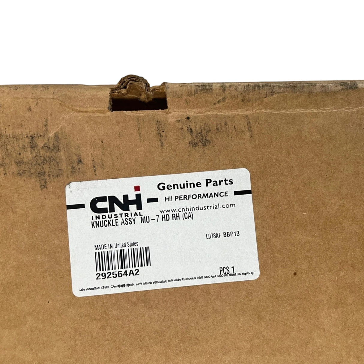 292564A2 Genuine CNH Steering Knuckle Right