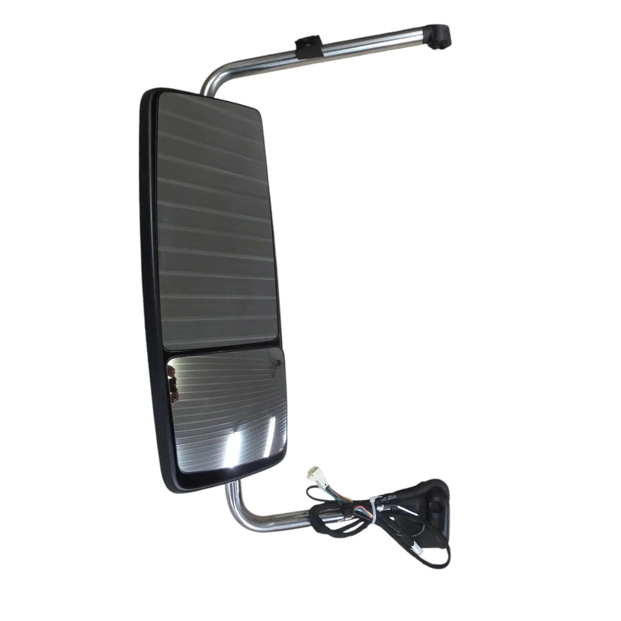 3757560C91 International Mirror Rear View Left Hand Aero Chrome HTD Power Clearance Light CB Radio - Truck To Trailer