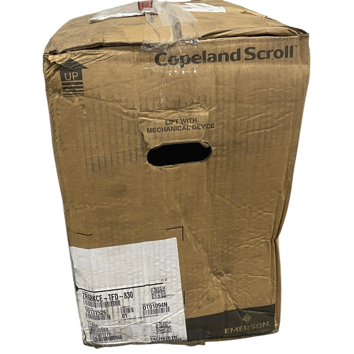 ZR68KCE-TFD-830 Genuine Copeland Scroll Compressor - Truck To Trailer