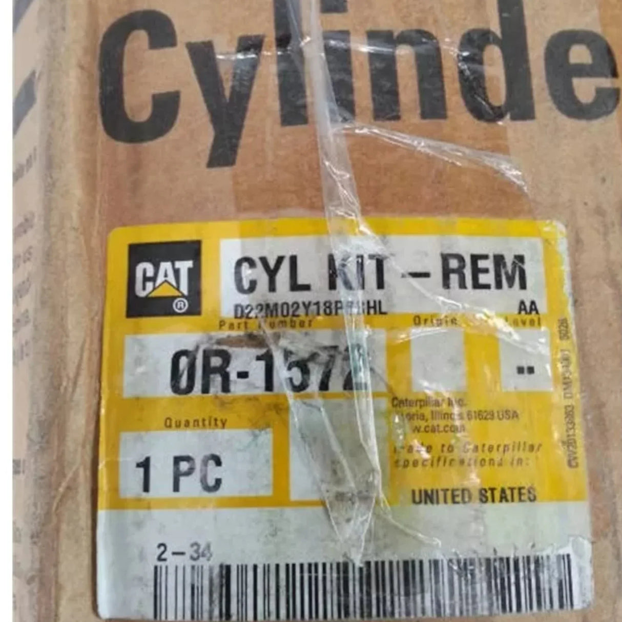 0R-1572 Genuine Caterpillar Cylinder Pack Assembly - Truck To Trailer