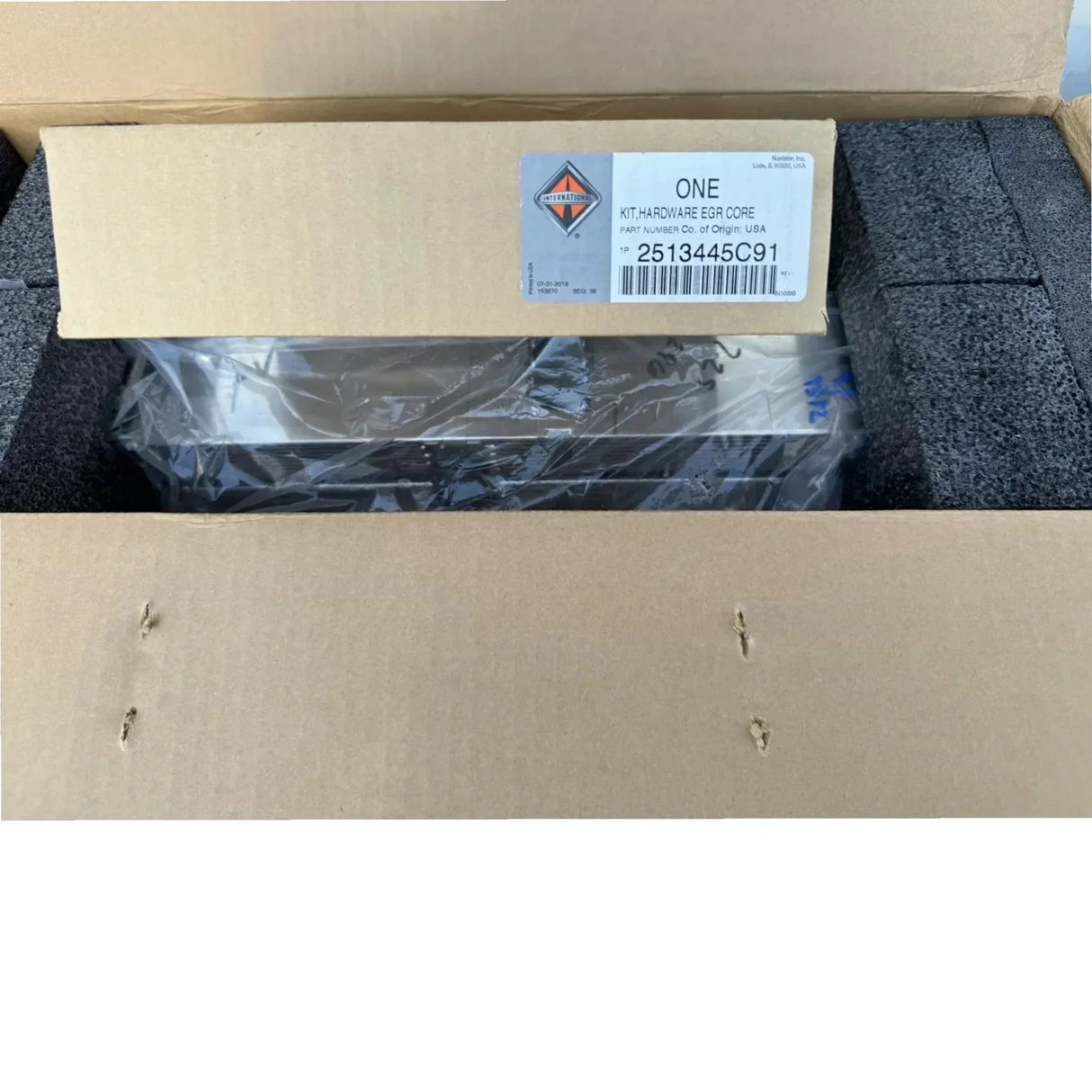 3005870C3 Genuine International EGR Exhaust Gas Recirculation Cooler - Truck To Trailer