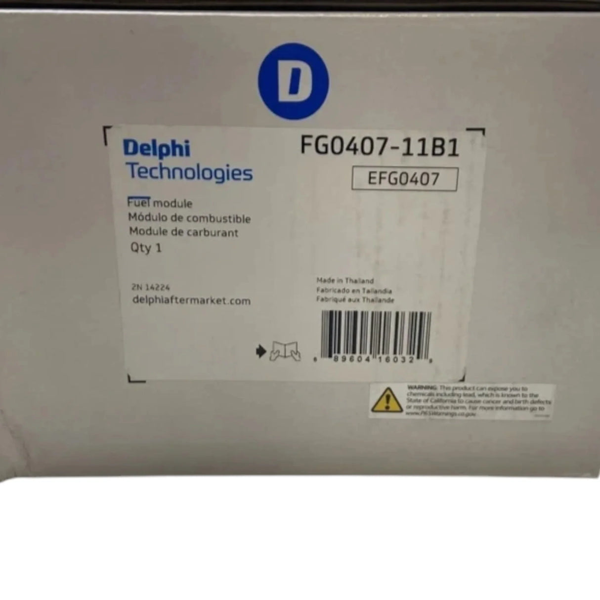 FG0407 Genuine Delphi Fuel Pump Module Assembly - Truck To Trailer