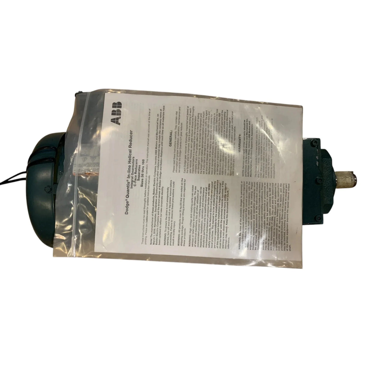 HB382GH80G4 Dodge Quantis Gear Reducer - Truck To Trailer