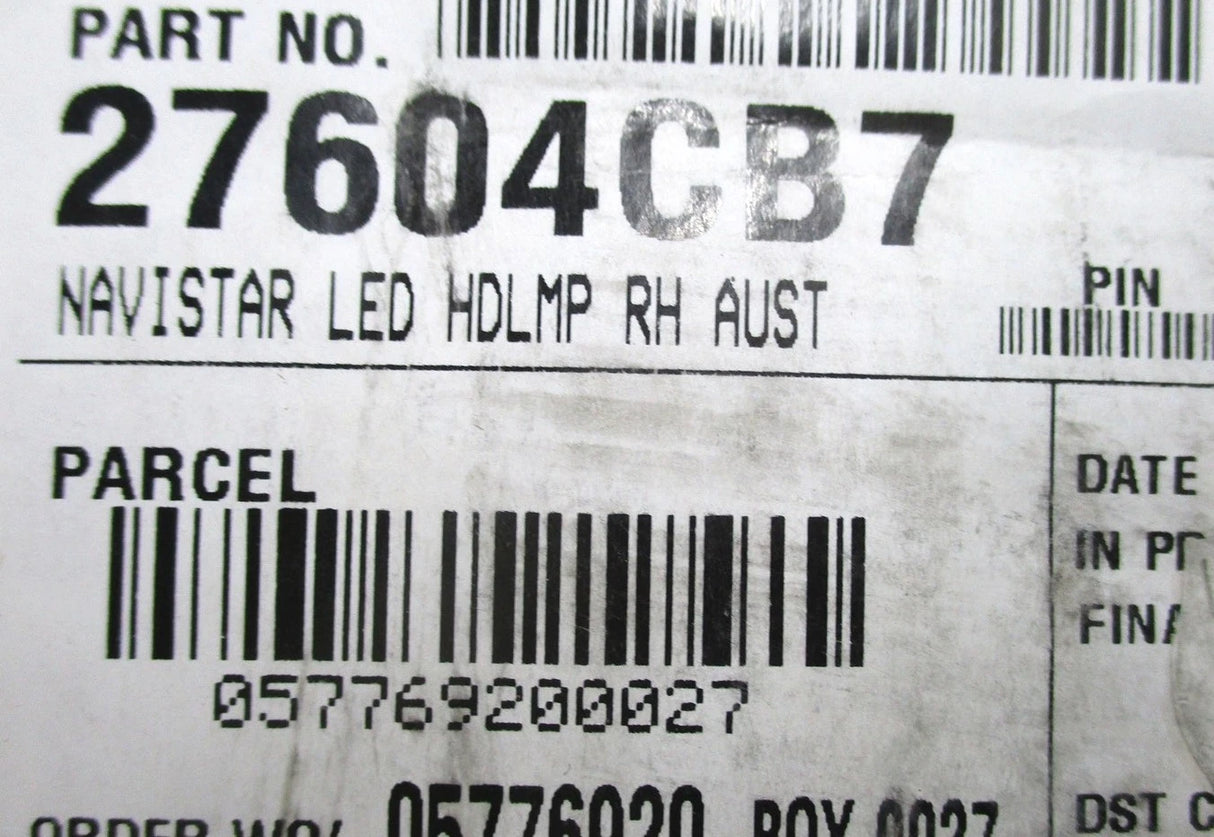 3973602C91 Genuine International ECE Right-Hand LED Headlight