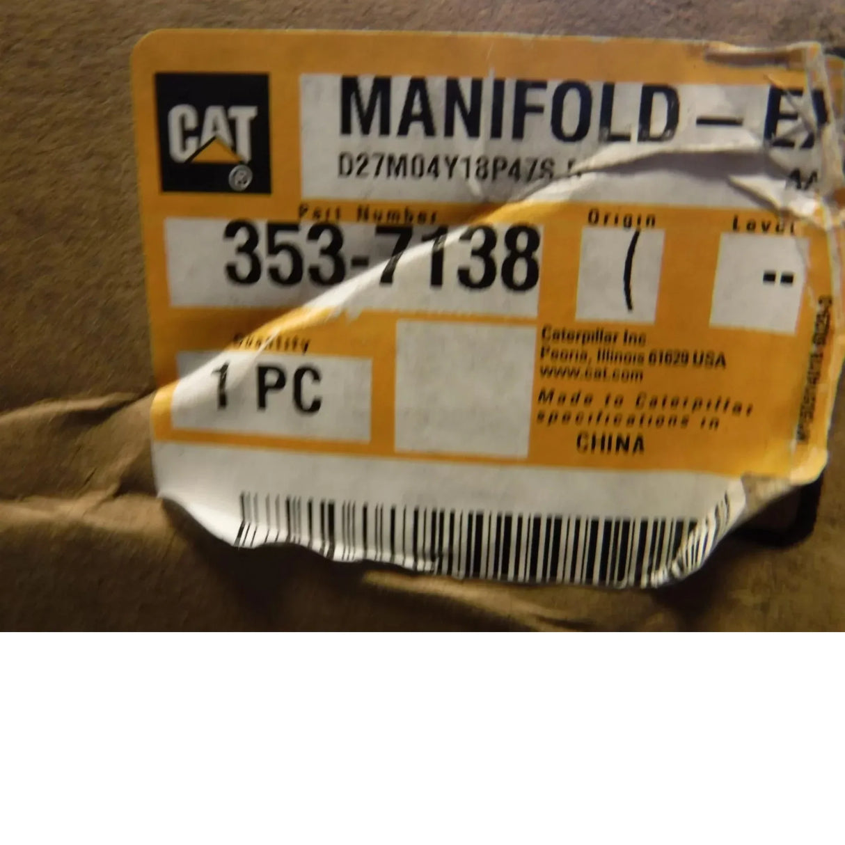 353-7138 Caterpillar Exhaust-Manifold - Truck To Trailer