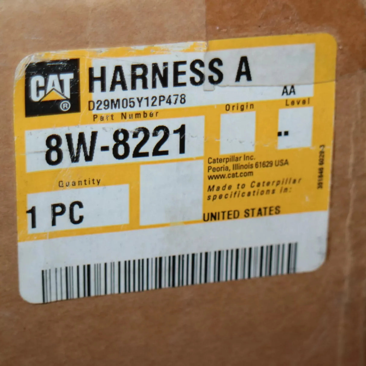 8W-8221 Caterpillar Electrical Wiring Harness Assembly - Truck To Trailer