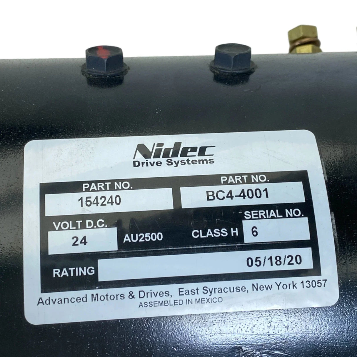 154240 Nidec Drive Motor 24V - Truck To Trailer