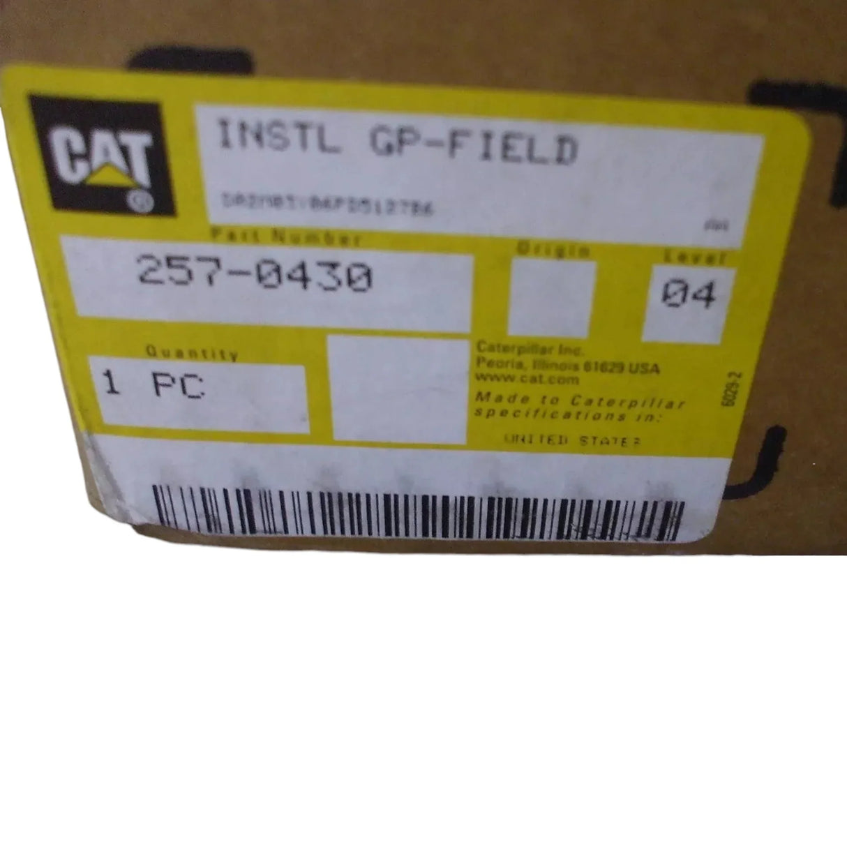 257-0430 Caterpillar Instl Gp-Field - Truck To Trailer