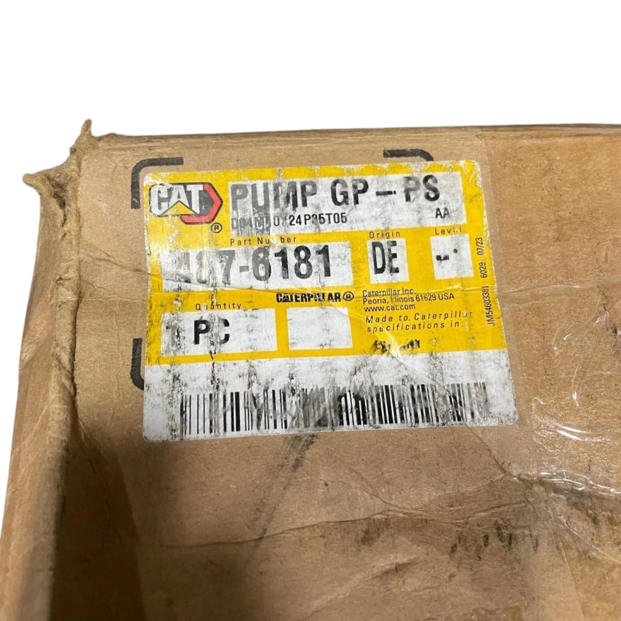 487-6181 Genuine CAT Hydraulic Axial Piston Pump - Truck To Trailer