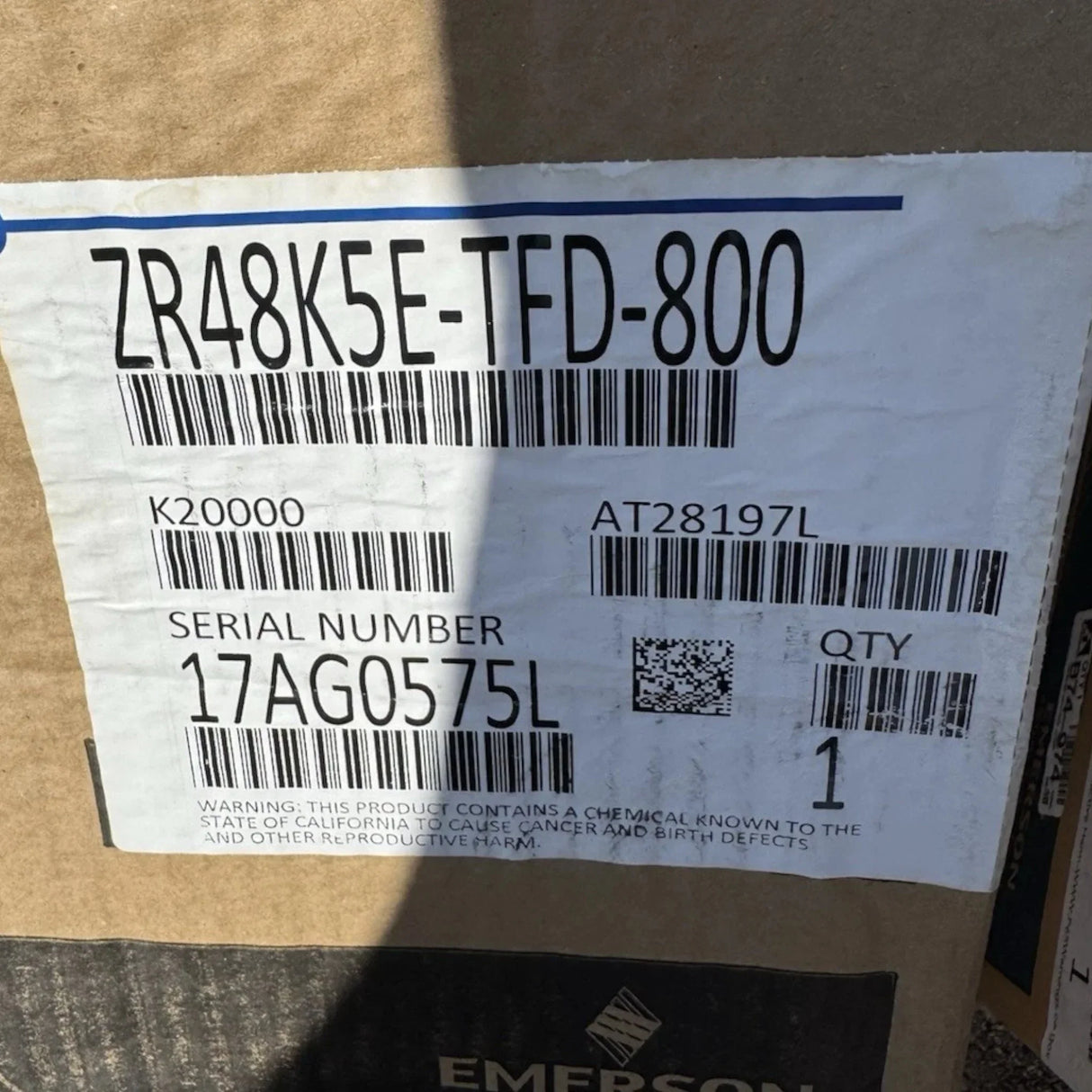 ZR42K5EPFV800 Genuine Copeland Scroll Compressor