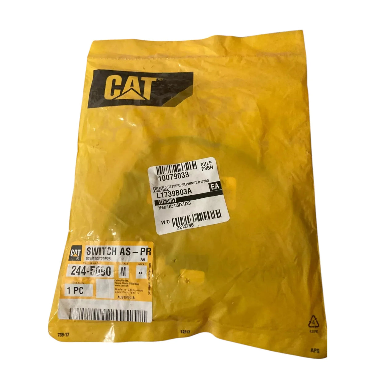 244-5090 Genuine CAT Switch Assembly-Pressure - Truck To Trailer