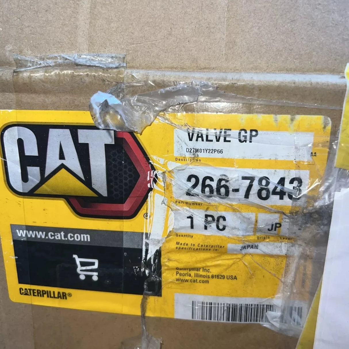 266-7843 Caterpillar Counterbalance Travel Valve - Truck To Trailer