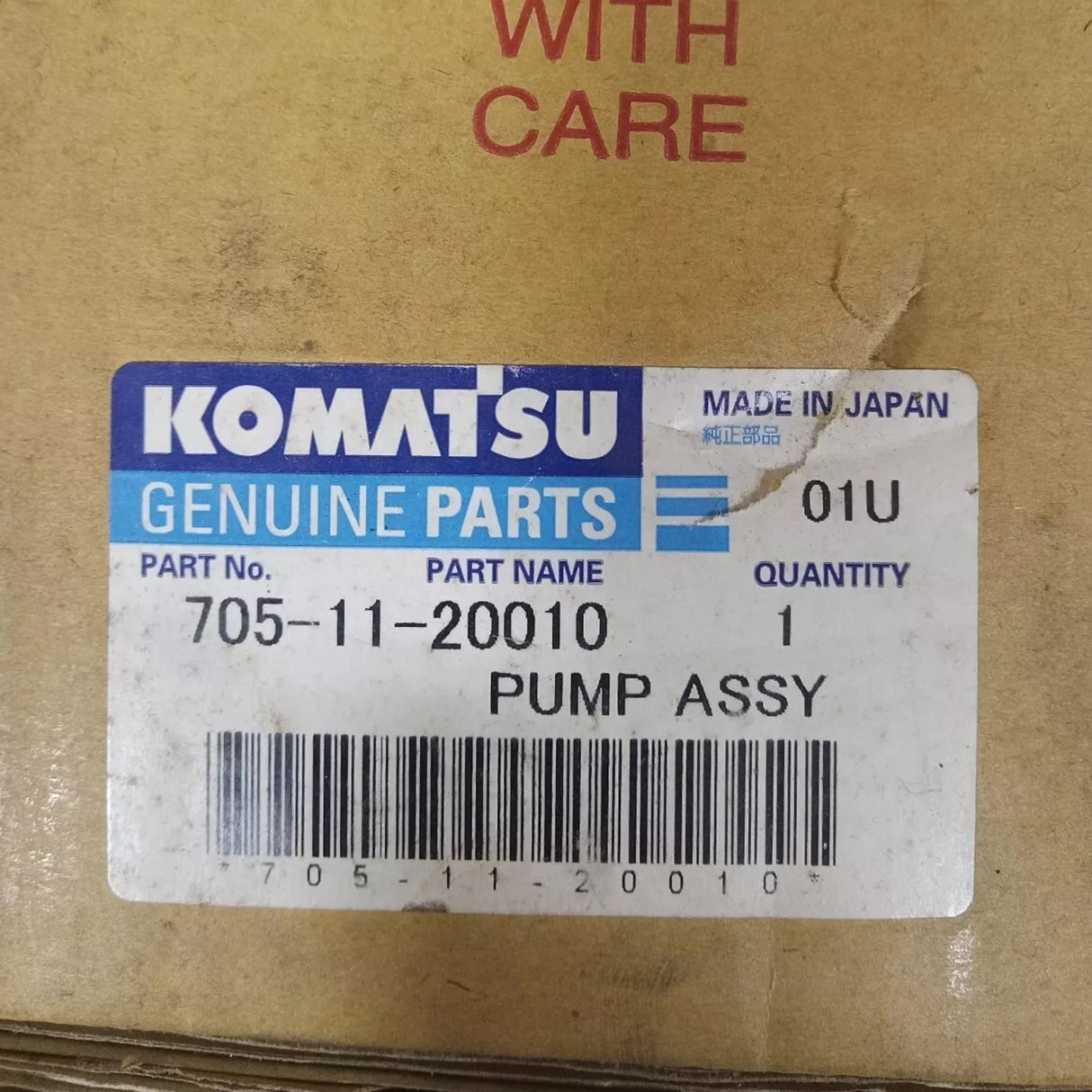 705-11-20010 Komatsu Hydraulic Pump - Truck To Trailer
