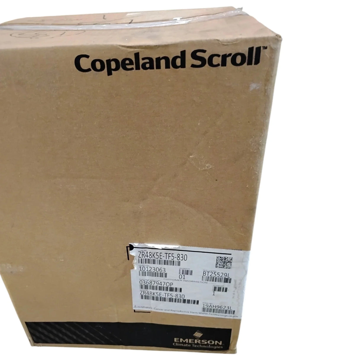 ZR48K5E-TF5-830 Genuine Copeland Scroll Compressor - Truck To Trailer
