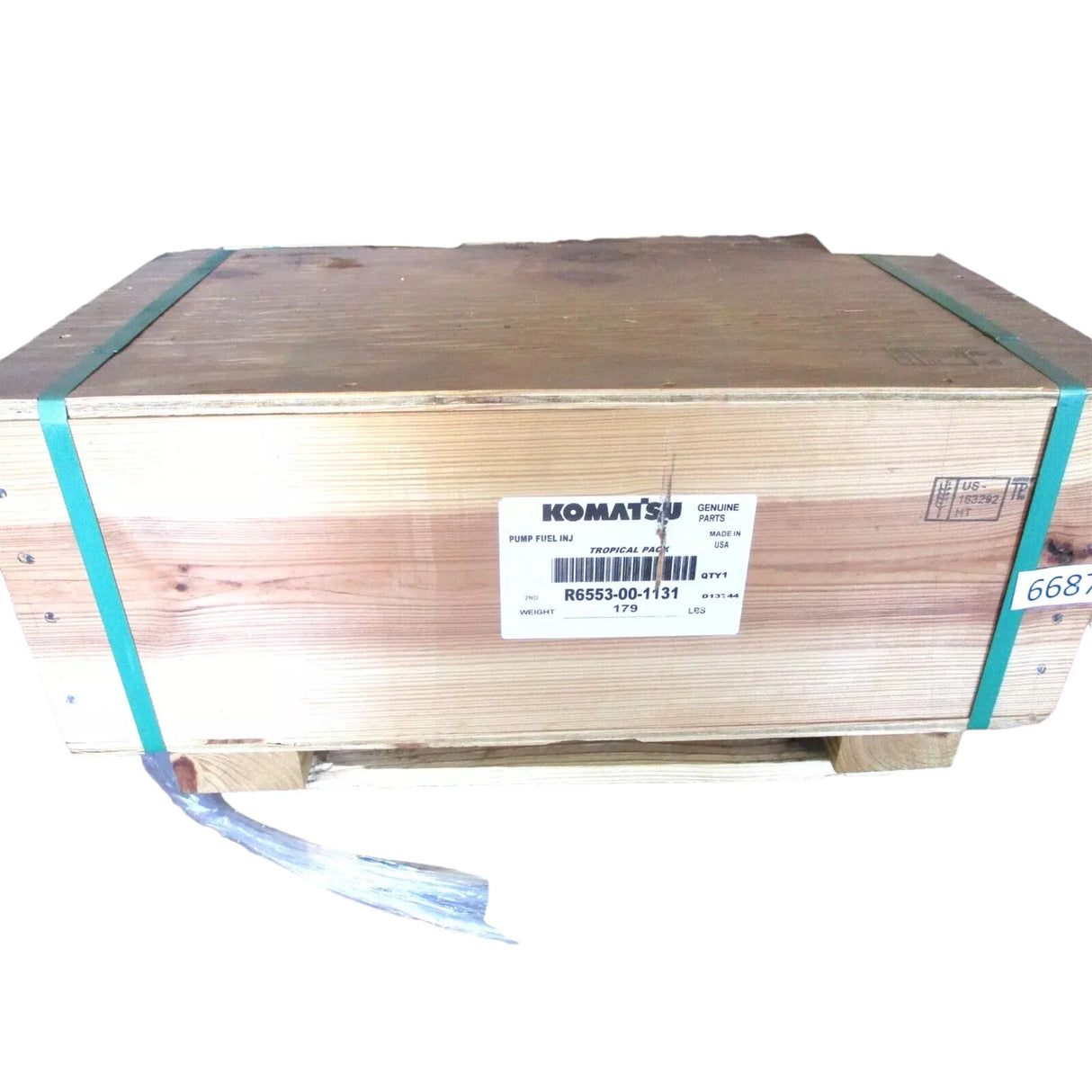 R6553-00-1131 Komatsu Pump Fuel Injection - Truck To Trailer