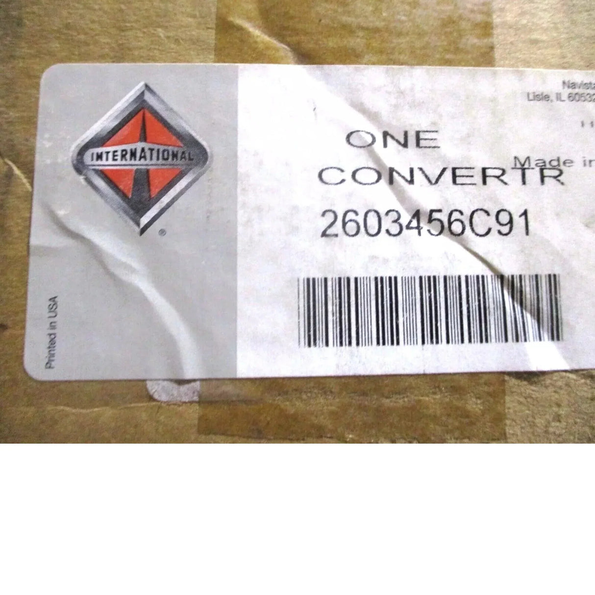 2603456C91 International Converter Inlet Catalyst Module - Truck To Trailer