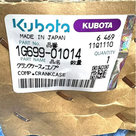 1G699-01014 Kubota Crankcase V1505 Turbo - Truck To Trailer
