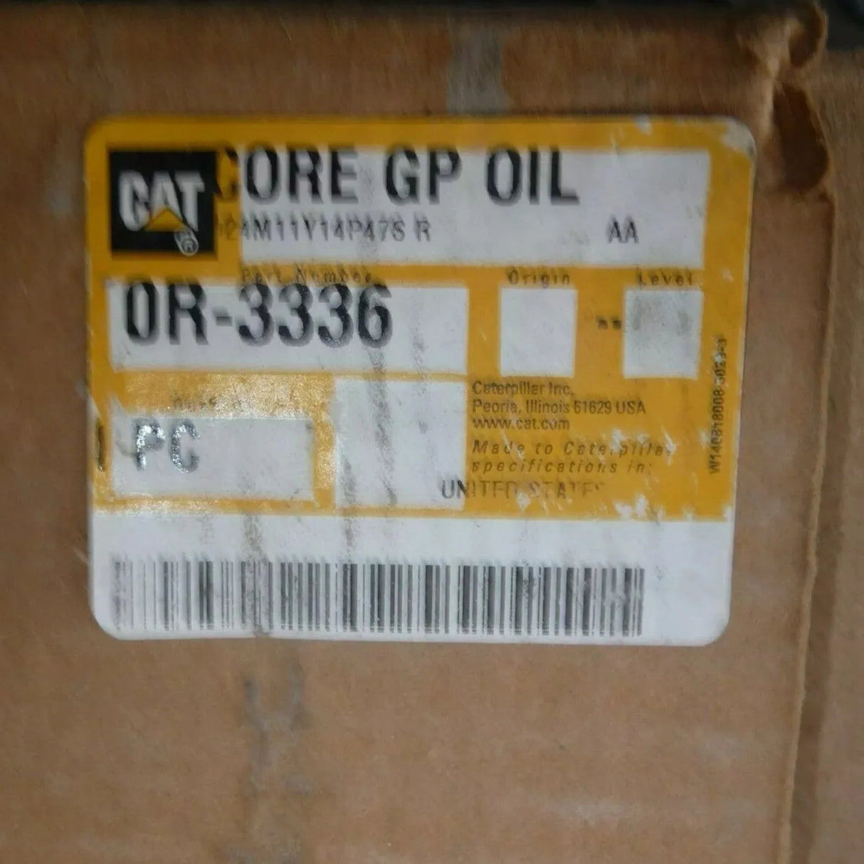 0R-3336 Genuine Caterpillar Core GP Oil - Truck To Trailer