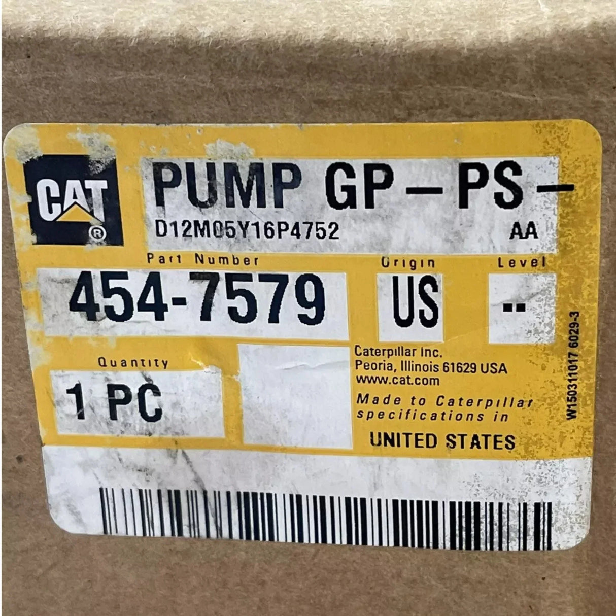 454-7579 Caterpillar Pump GP-PS-B - Truck To Trailer