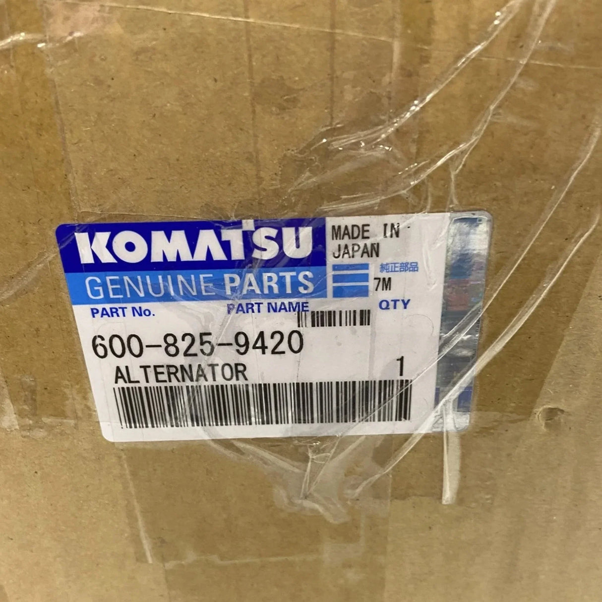 600-825-9420 Genuine Komatsu Alternator - Truck To Trailer